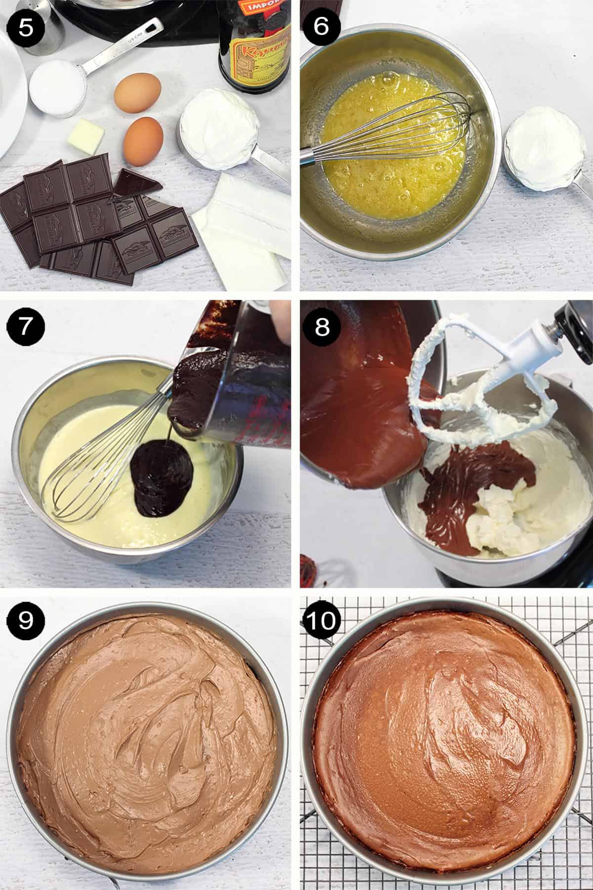Making cheesecake filling prep.