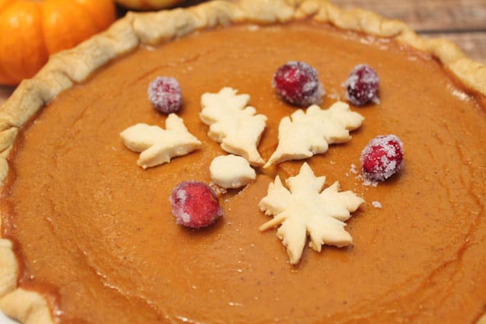 Moms Pumpkin Pie closeup | 2 Cookin Mamas