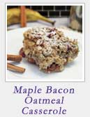 Maple Bacon Oatmeal Casserole|2CookinMamas