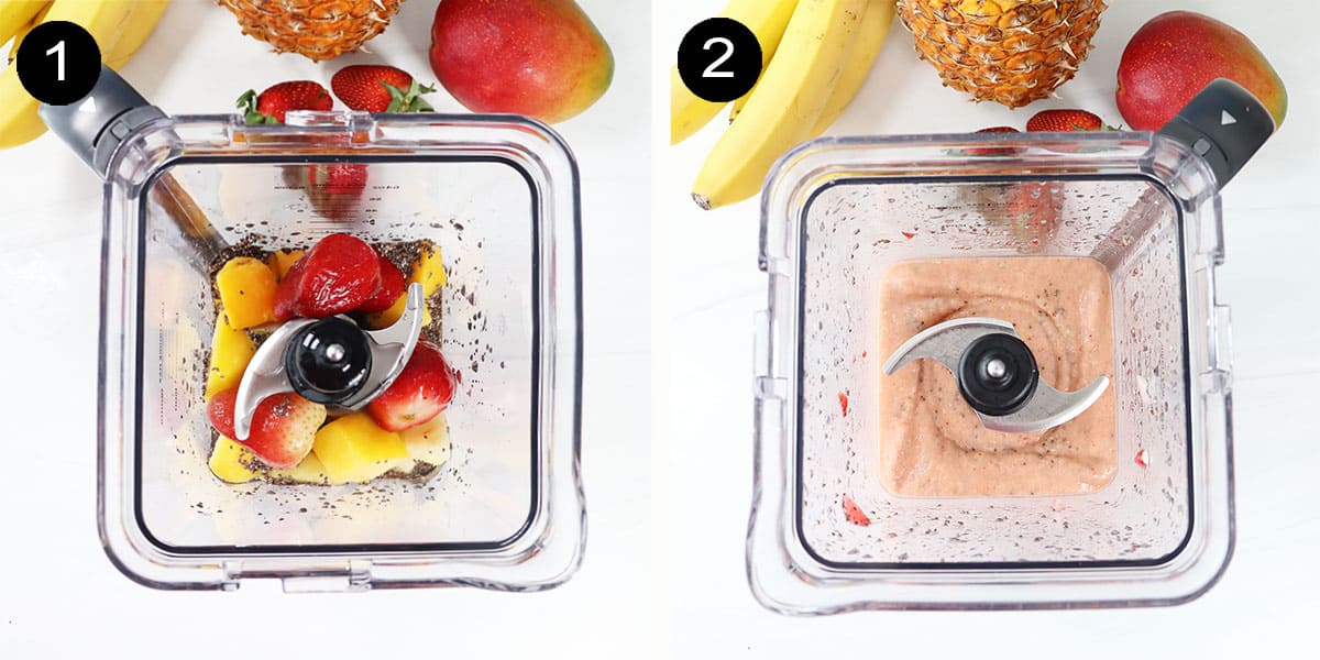 How to make a chia smoothie.