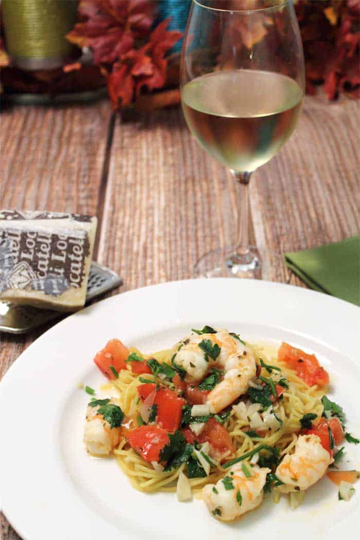 Shrimp Scampi tall | 2 Cookin Mamas