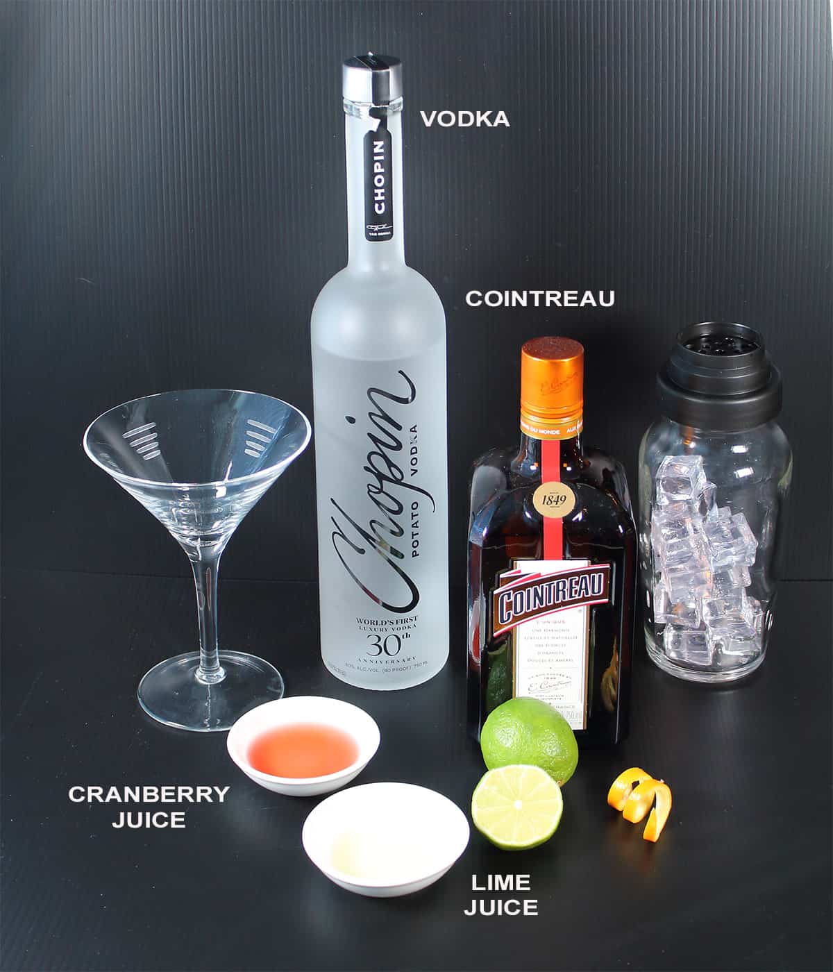 Cosmopolitan ingredients.