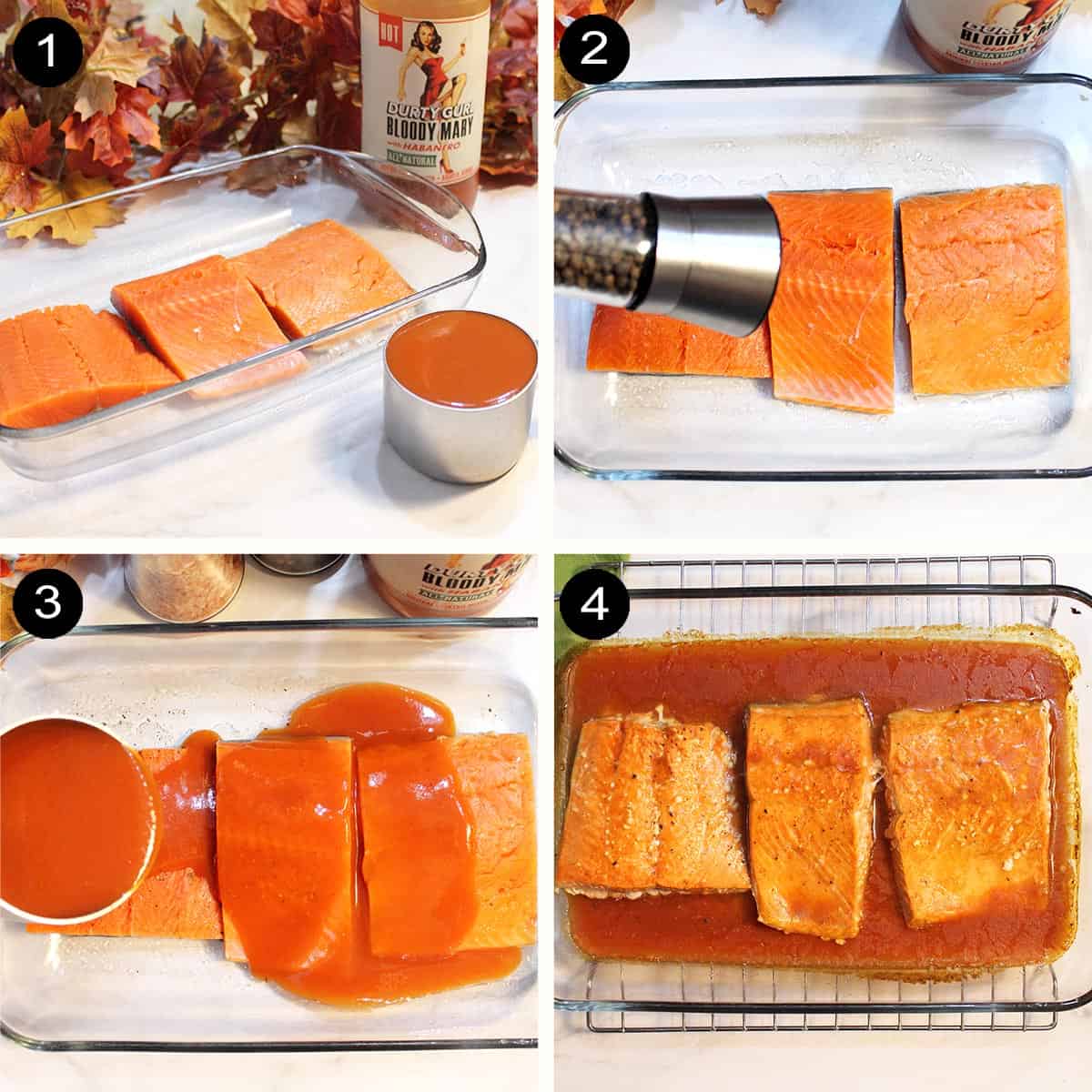 Simple steps to prepare salmon.