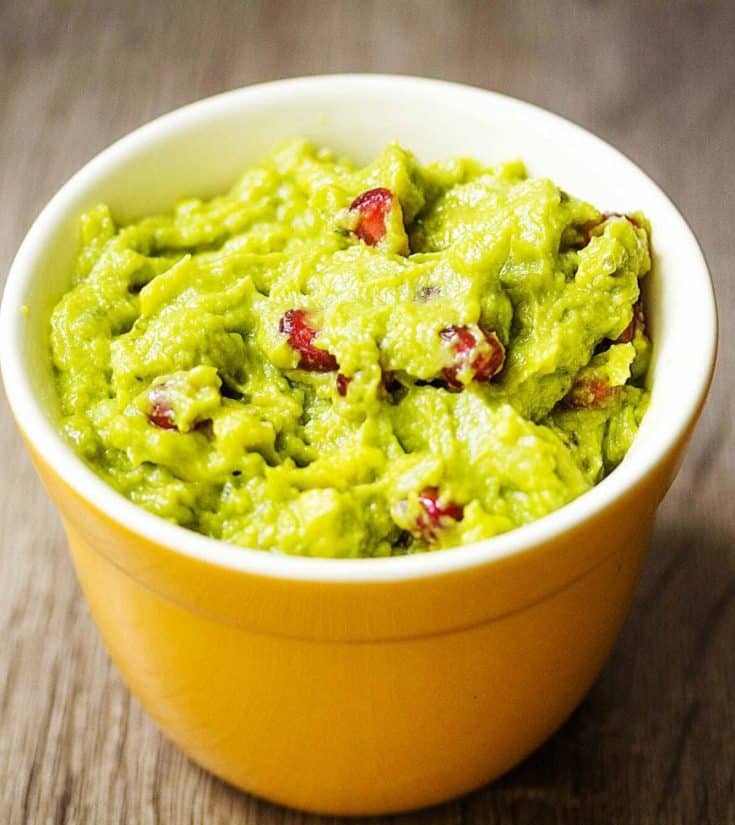 Pineapple Pomegranate Guacamole from Seduction in the Kitchen
