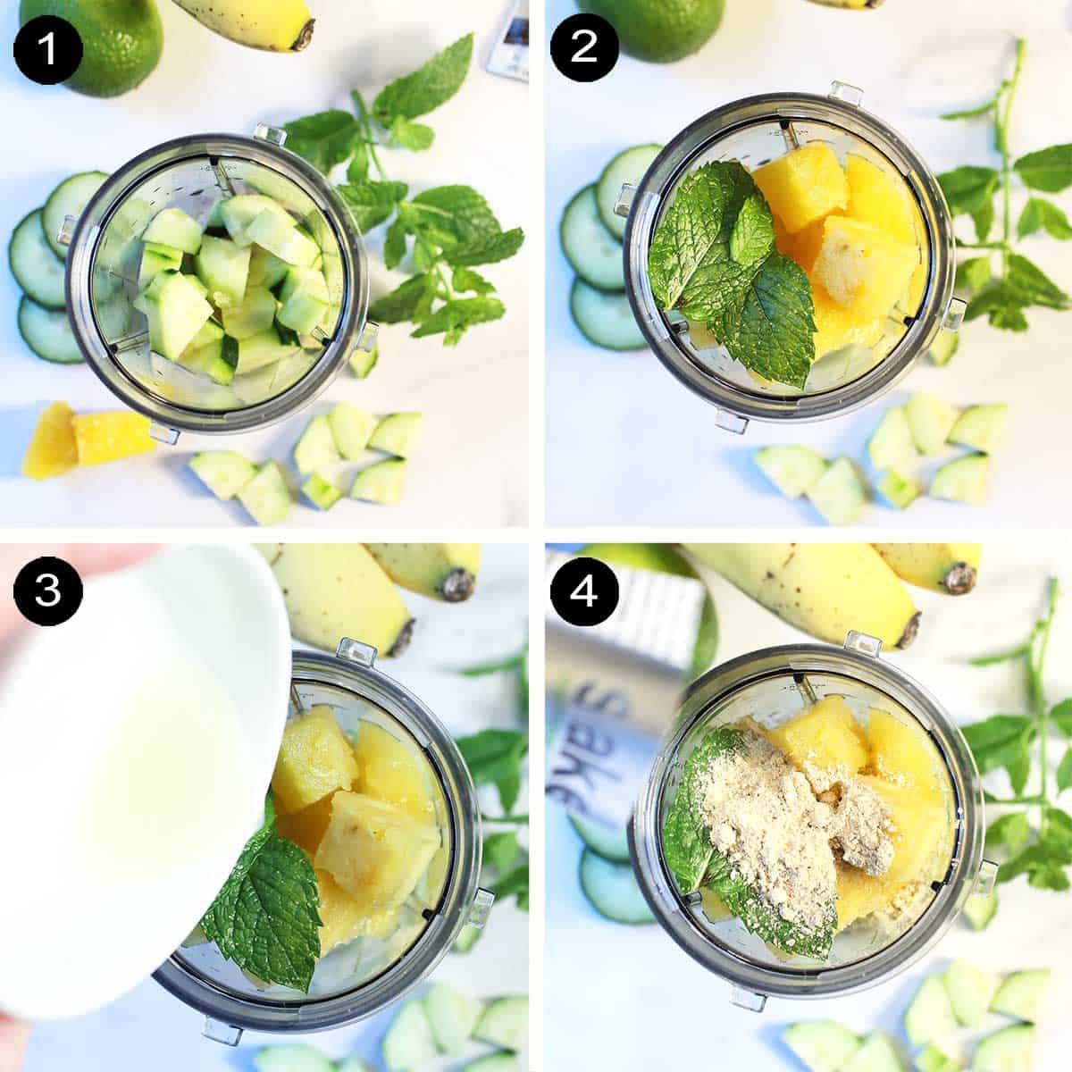 how to make pineapple smoothie.