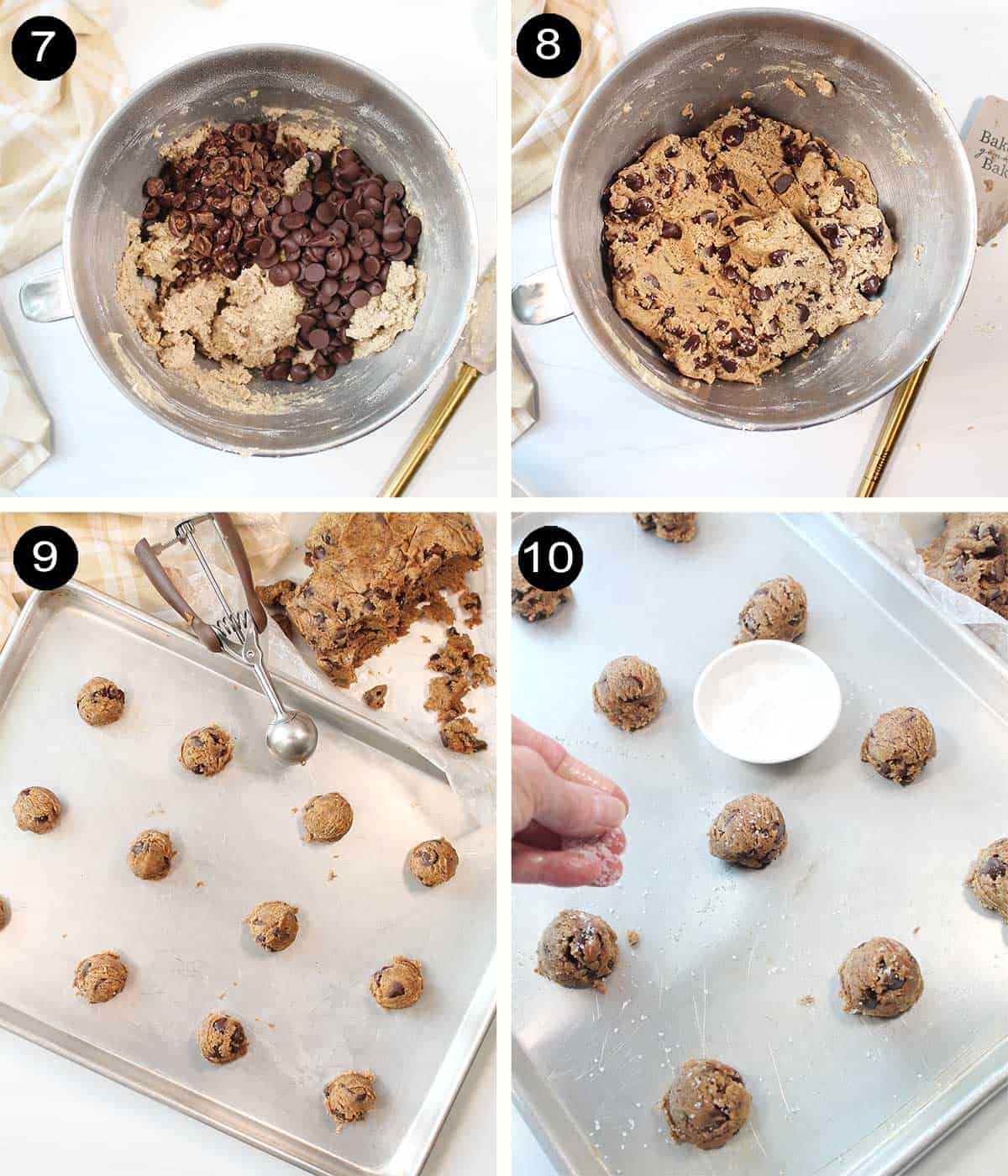 Finishing steps for baking cookies.