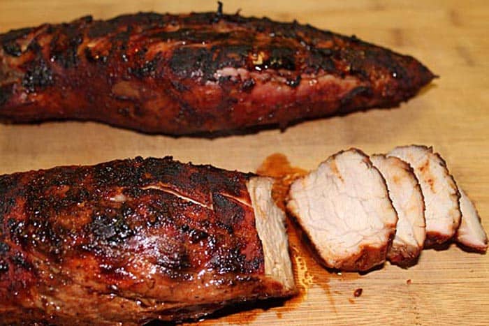 Grilled Asian Pork Loin sliced