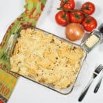 Overhead of easy Mexican casserole.