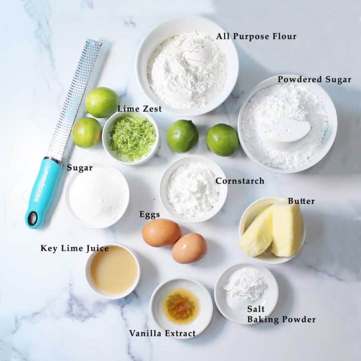 Key Lime Coolers ingredients.
