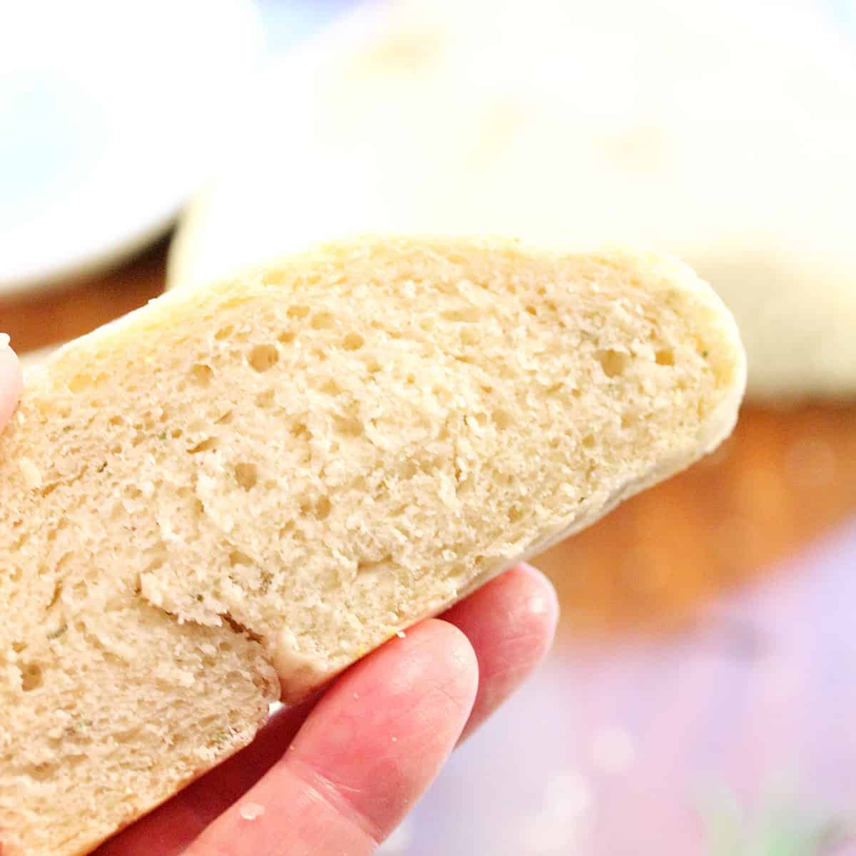 Closeup of single slice showing texture.