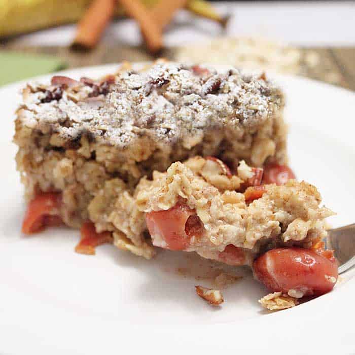 Maple Bacon Oatmeal Bake square