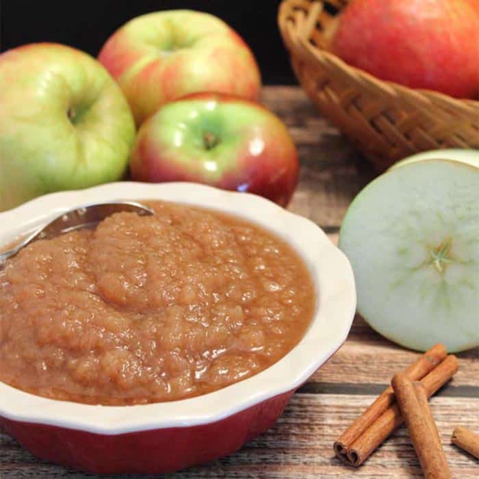 Homemade Applesauce square | 2 Cookin Mamas