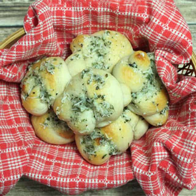 Easy Parmesan Knots square