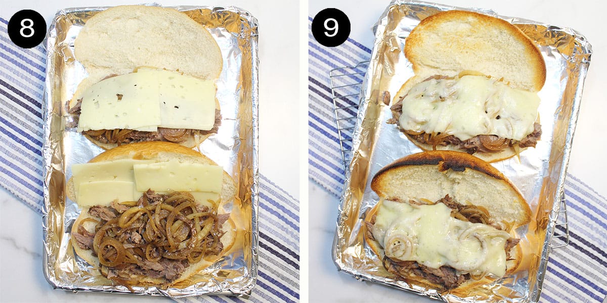 Preparing sandwiches for boiler.