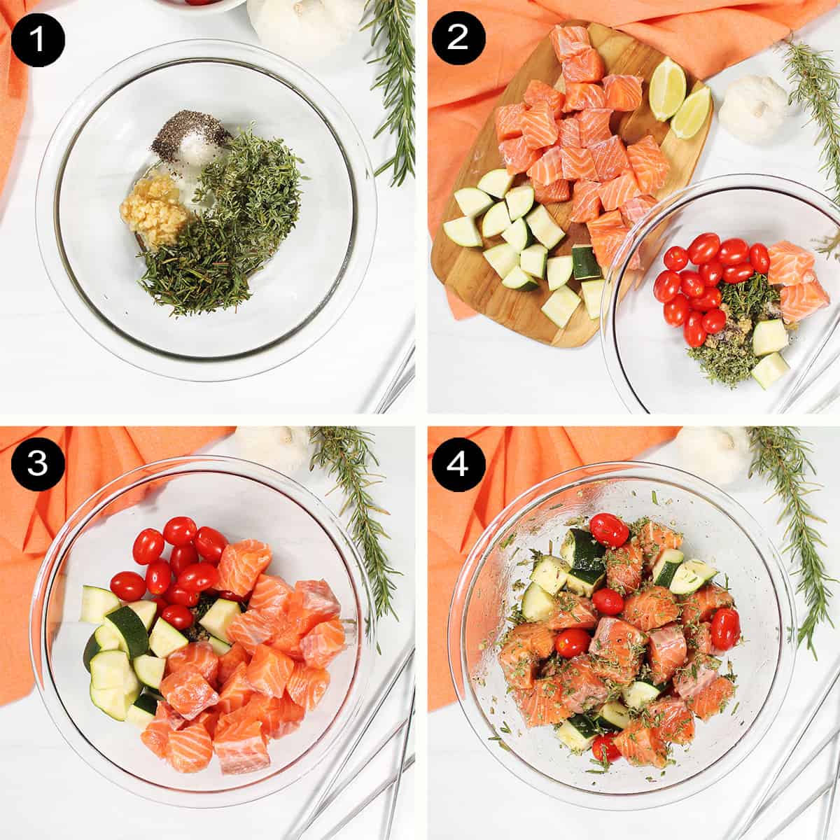 How to make salmon skewers on the grill.