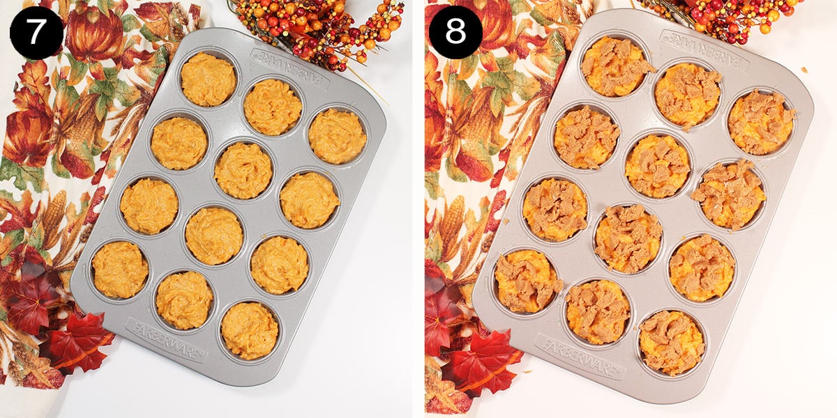 Prep to bake muffins.