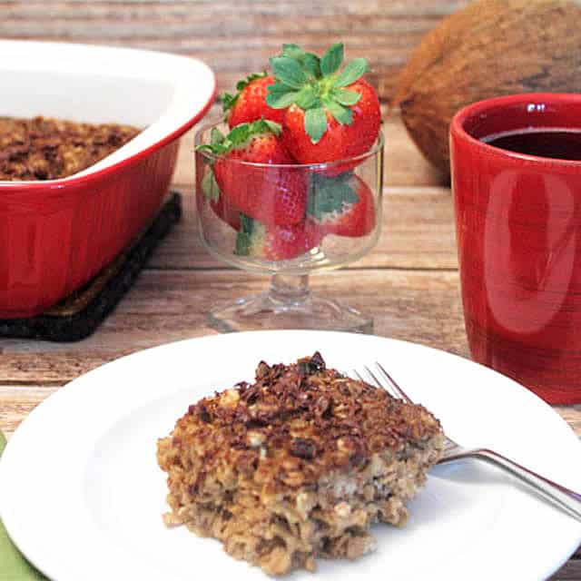 Image for Tiramisu Oatmeal Bake - Dessert for Breakfast