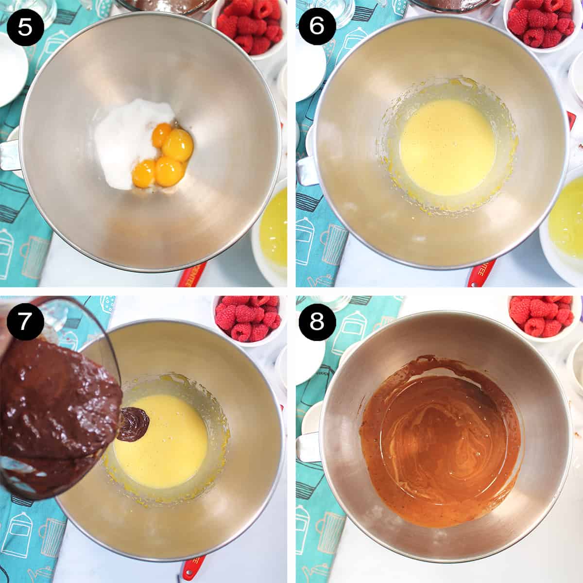 Steps 5-8 to finish chocolate mixture.