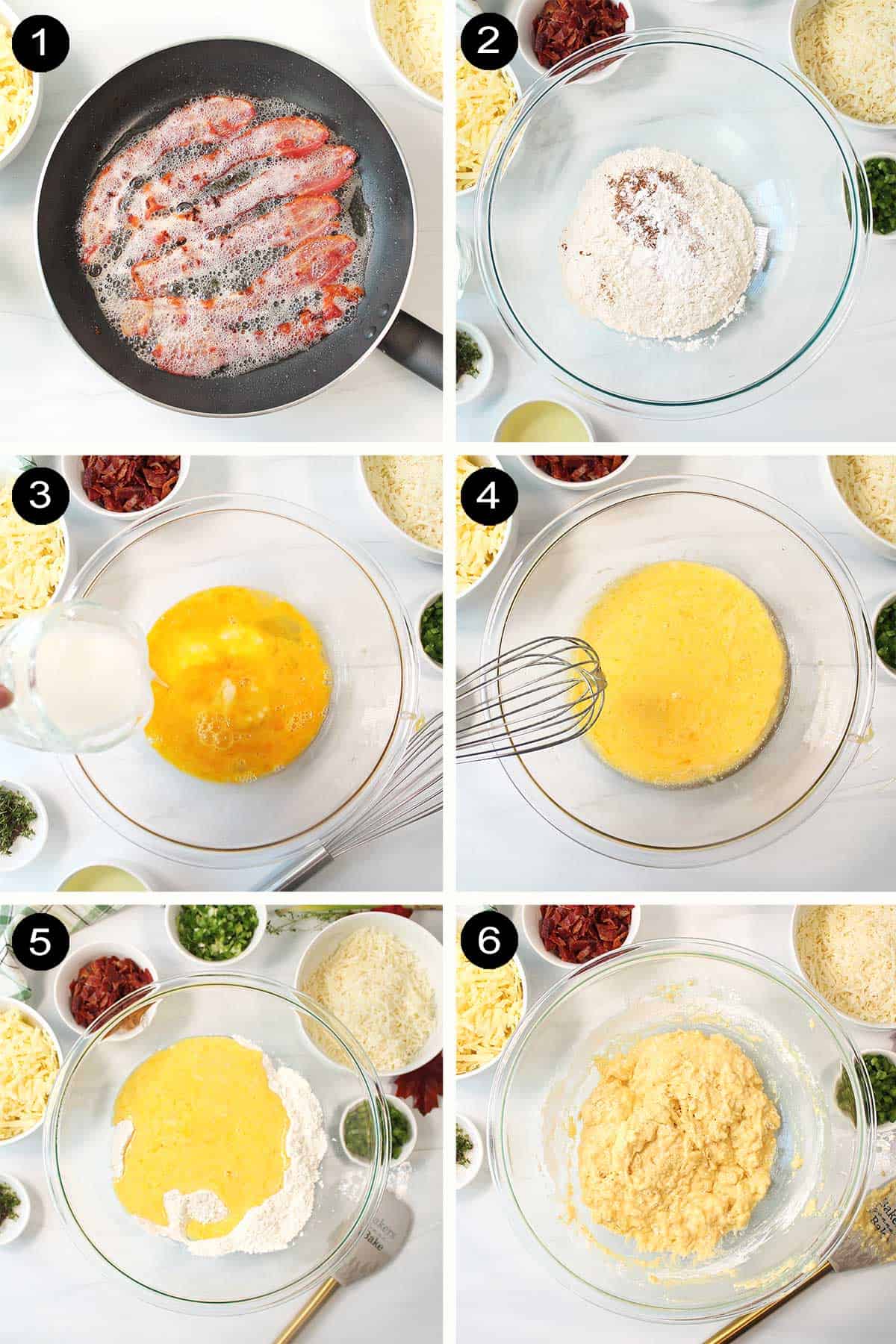 How to make bacon bread.