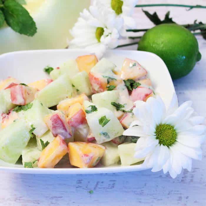 Honeydew Peach Salad square