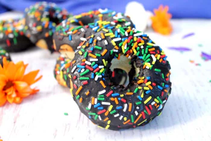 Gluten-free Vanilla Doughnuts with Chocolate Glaze 4 | 2 Cookin Mamas