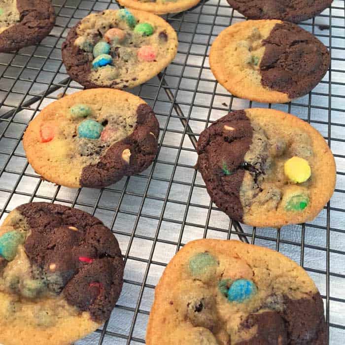 Chocolate Chip Peanut Butter Cookies baked | 2 Cookin Mamas