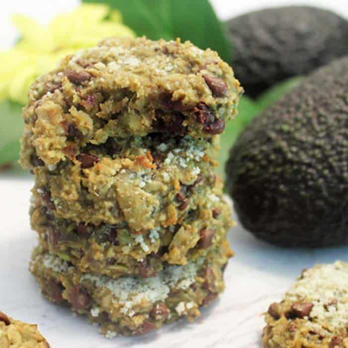 Image for Healthy Avocado Oatmeal Chocolate Chip Cookies