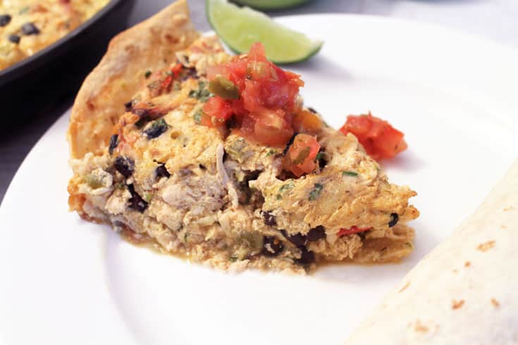 Mexican Frittata serving | 2 Cookin Mamas