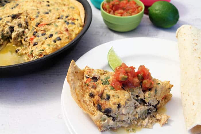 Mexican Frittata serving1 | 2 CookinMamas