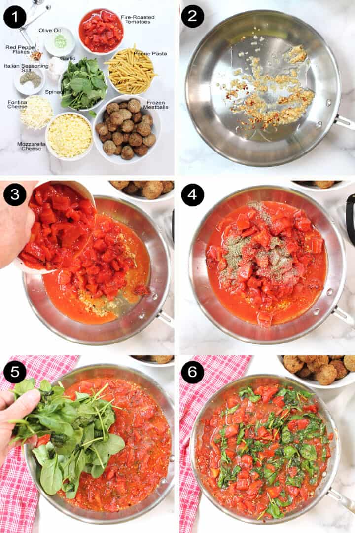 Steps to make Meatball Casserole.