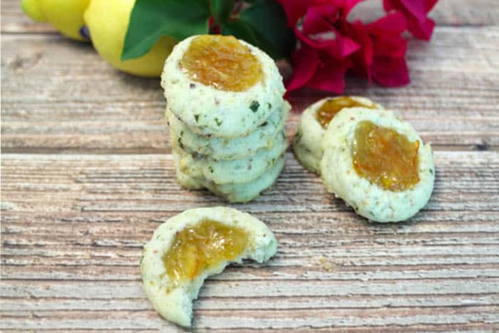 Lemon Basil Marmalade Cookies bite 2 | 2 Cookin Mamas