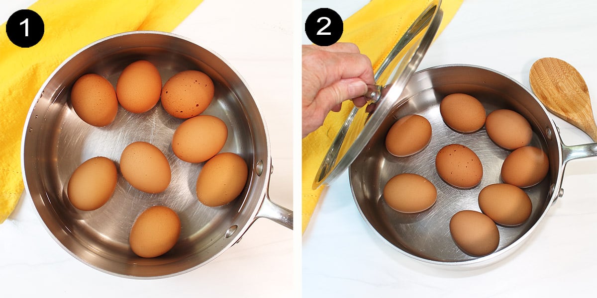 2-steps to steaming eggs.