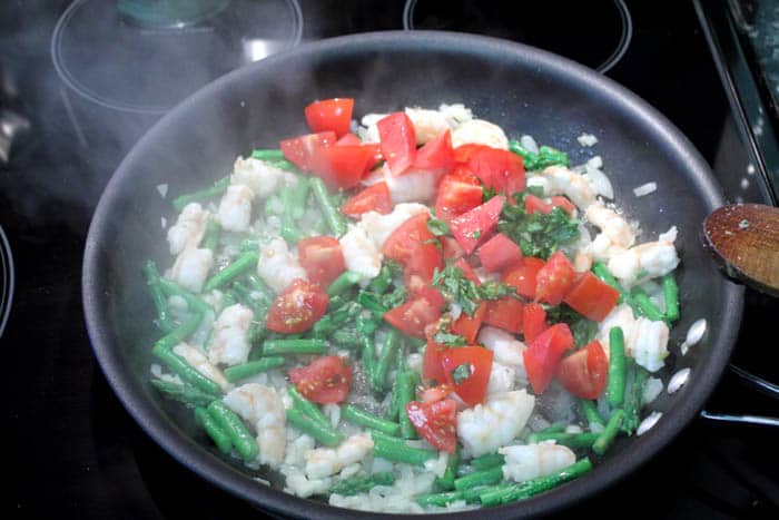 Summer Shrimp Primavera prep 2 | 2 Cookin Mamas
