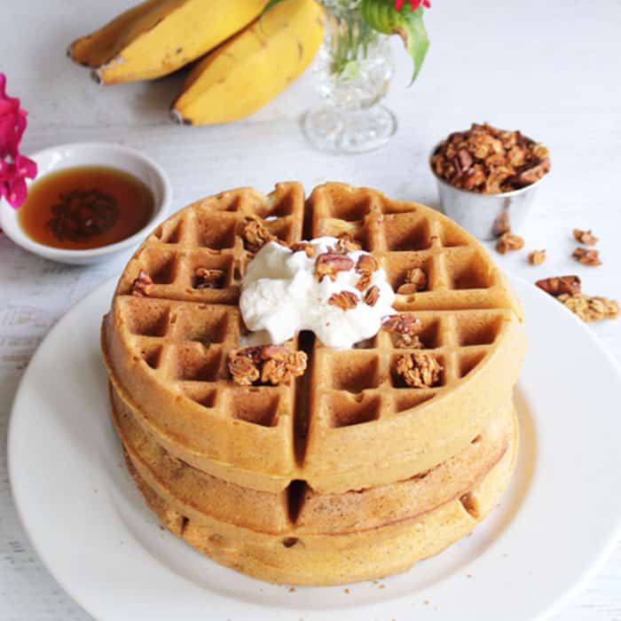 Quinoa Waffles square | 2 Cookin Mamas