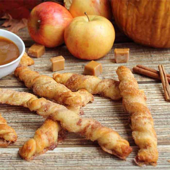 Apple Pie Twists square | 2 Cookin Mamas