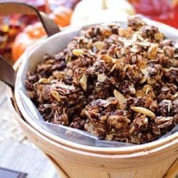 Chocolate Granola square | 2 Cookin Mamas