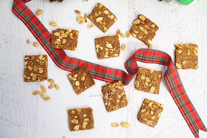 Peanut Brittle Cookies overhead | 2 Cookin Mamas