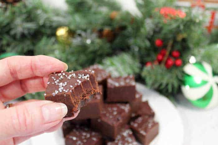 Stroopwafel Chocolate Fudge bite | 2 Cookin Mamas