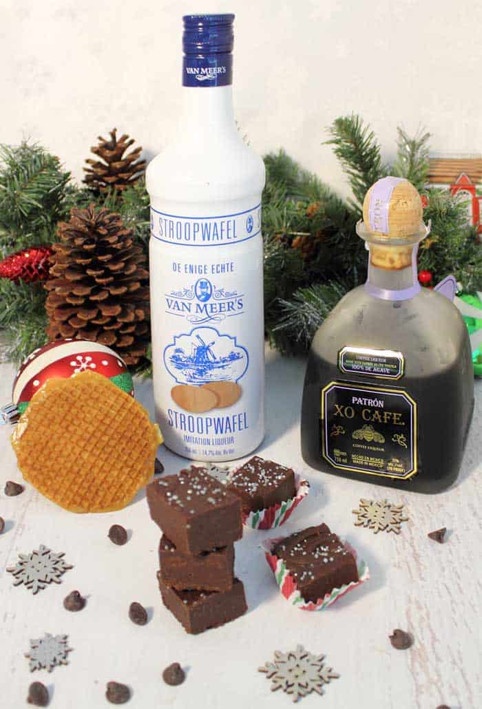Stroopwafel Chocolate Fudge ingredients | 2 Cookin Mamas