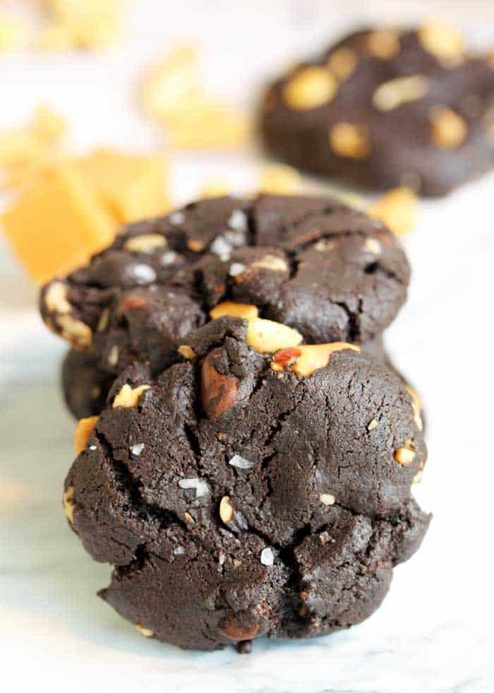 Chocolate Candy Bar Cookies closeup 1 | 2 Cookin Mamas