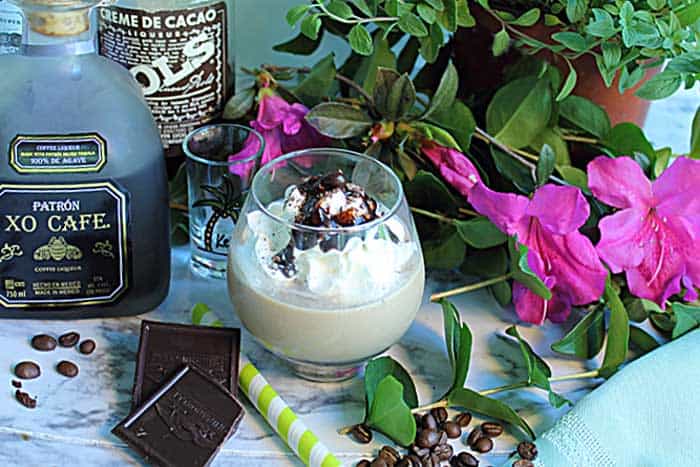 Patron Hummer Cocktail ingredients | 2 Cookin Mamas