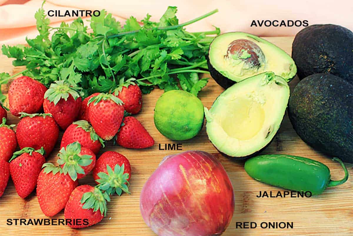 Ingredients for salsa.