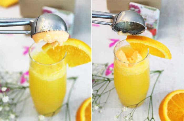 Sparkling Mimosas creamsicle | 2 Cookin Mamas