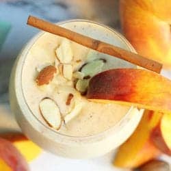 Peach Pie Smoothie square 2 | 2 Cookin Mamas