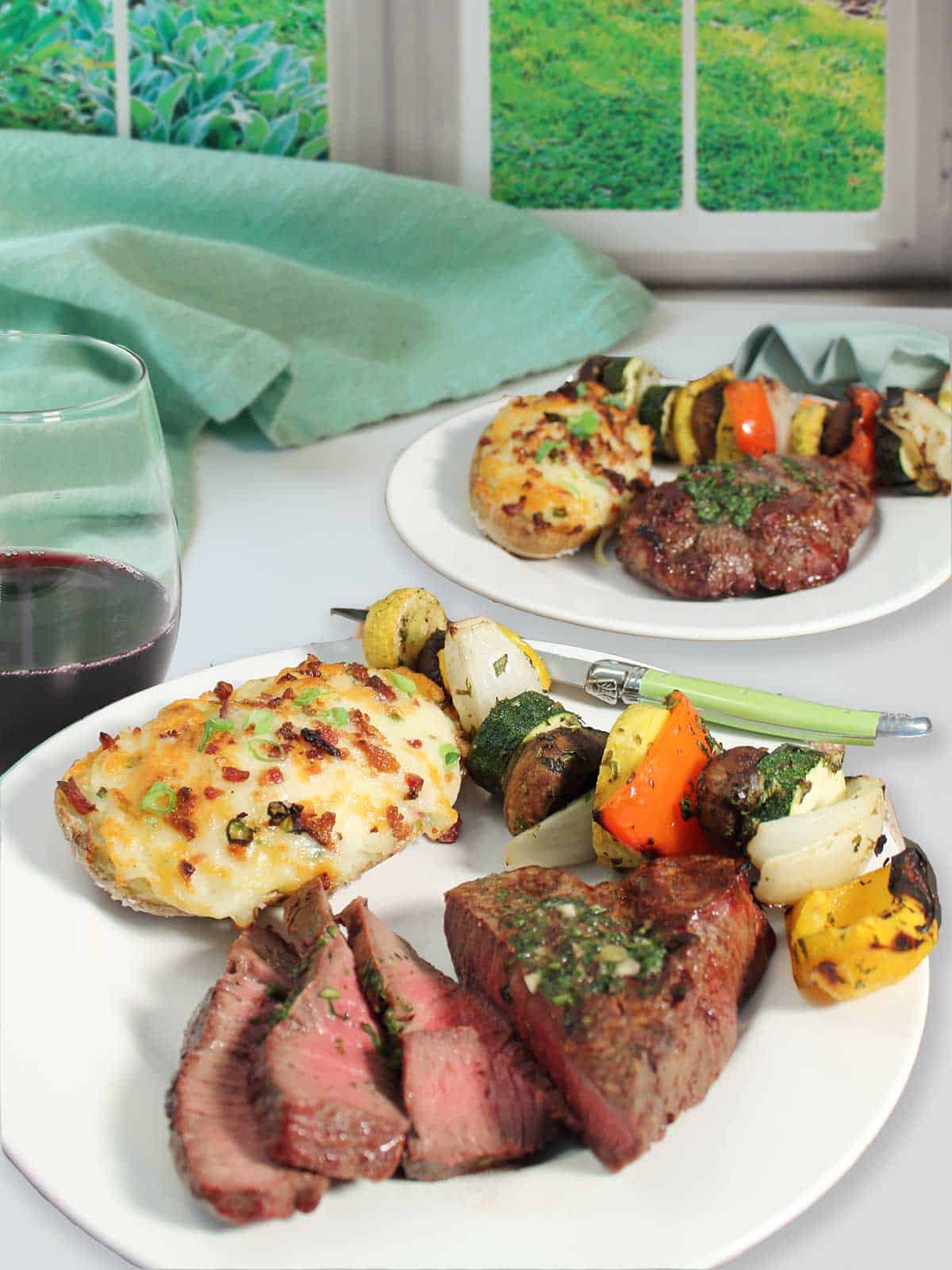 Filet Mignon dinner for two.