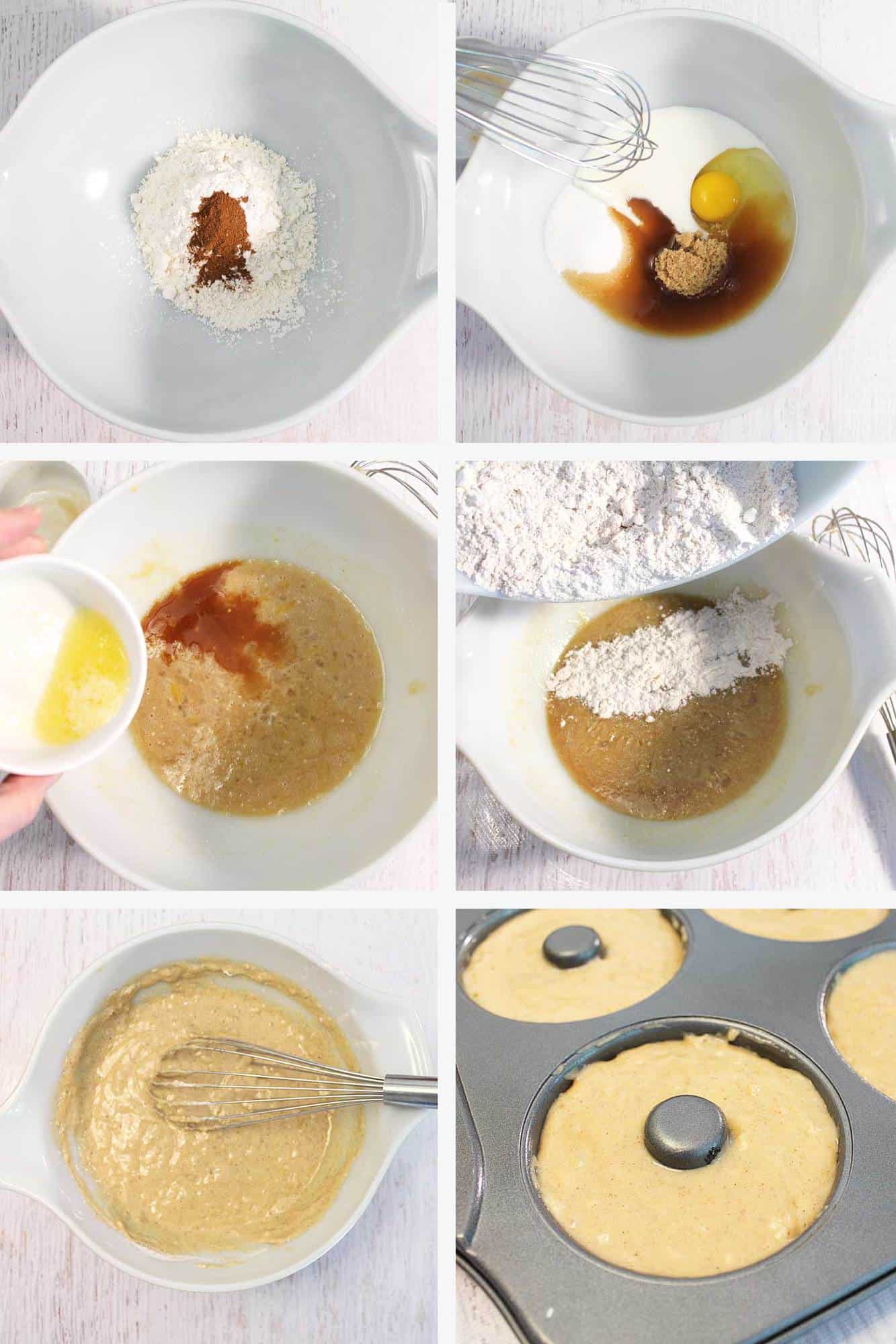 Apple Cider Doughnuts Steps 1-6