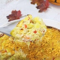 Cheesy Yellow Squash Casserole square