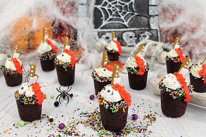 Halloween Chocolate Cherry Cookie Shots creep wide