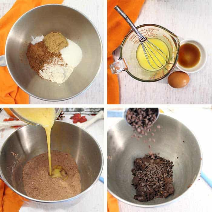 Halloween Chocolate Cherry Cookie Shots prep 1-4