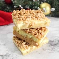 Creme Brulee Cheesecake Bars square